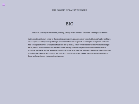 home/bio screenshot