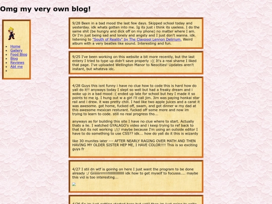 Blogs screenshot