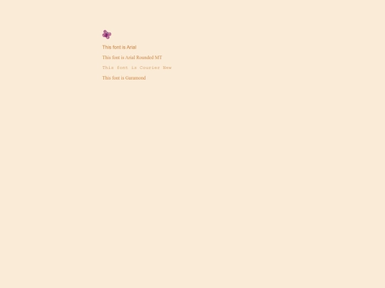 fonts screenshot