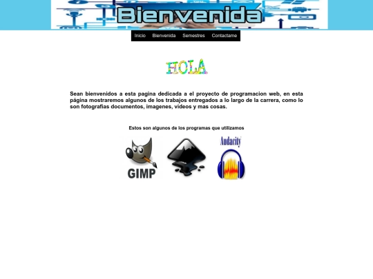bienvenida screenshot