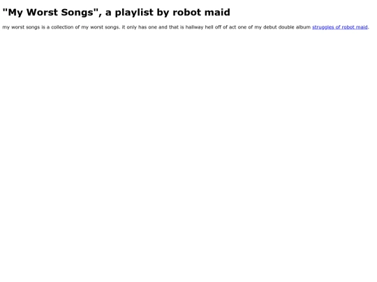 my-worst-songs screenshot