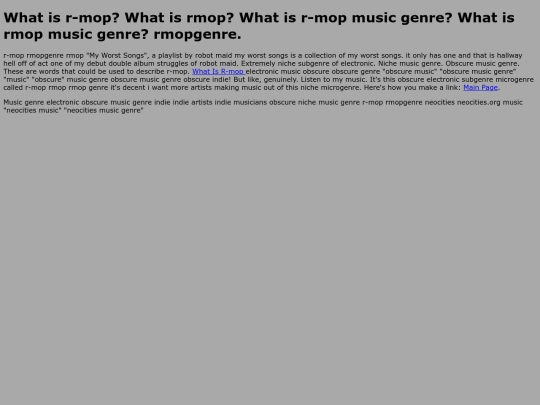 nichemusicgenre-rmop screenshot