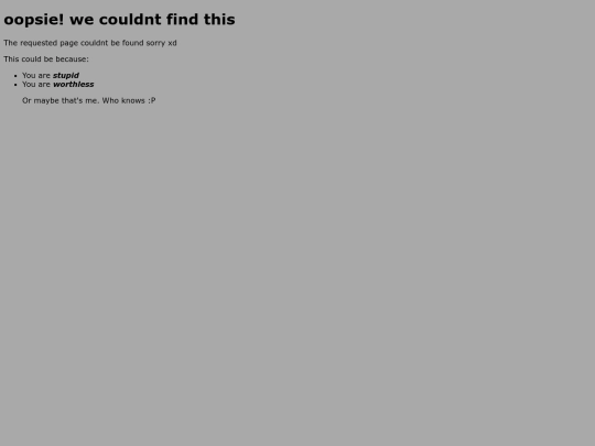 not_found screenshot