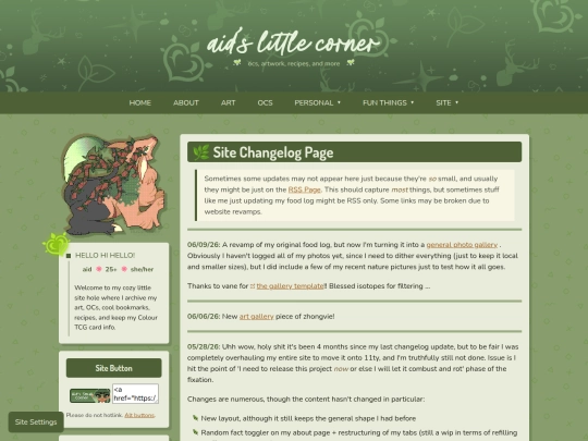 changelog screenshot
