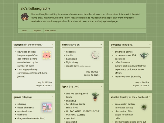 listfauxgraphy screenshot