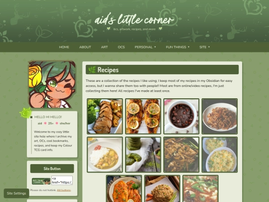 recipes screenshot