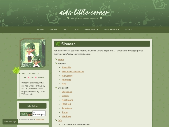 sitemap screenshot