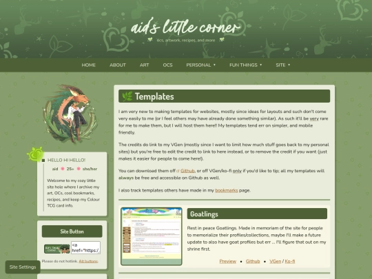 templates screenshot