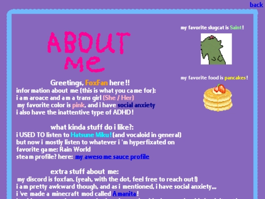 info screenshot