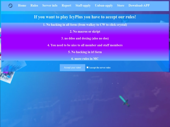 rules screenshot