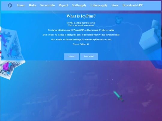 server-info screenshot