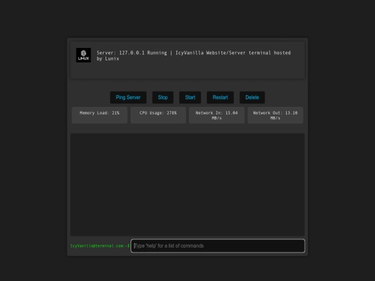 server/lunix screenshot