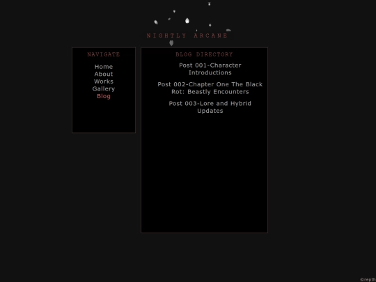 Blog screenshot