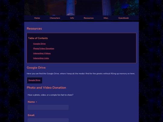 resources screenshot