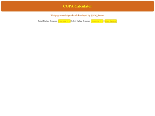 CGPA CALCULATOR/cgpaindex2 screenshot
