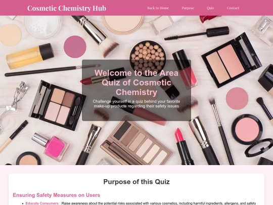 CosmeticChemistryHub/quiz screenshot