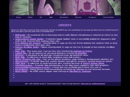 credits screenshot