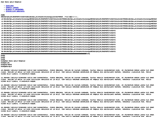 fonts1/awe_mono_gold-demo screenshot
