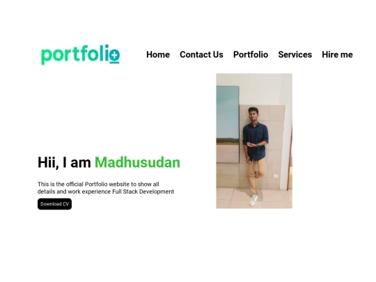 Portfolio screenshot