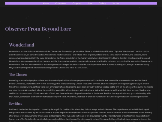 lore screenshot