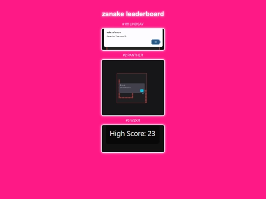 znake_leaderboard screenshot