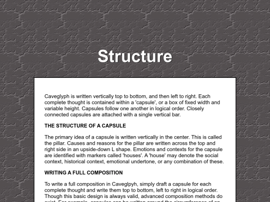 structure screenshot
