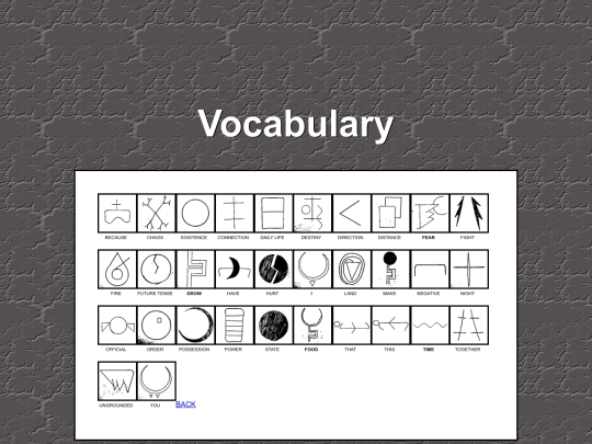 vocabulary screenshot