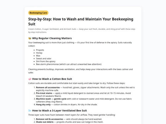 Step-by-StepHowtoWashandMaintainYourBeekeepingSuit screenshot