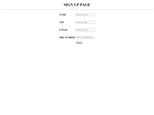 project/register screenshot