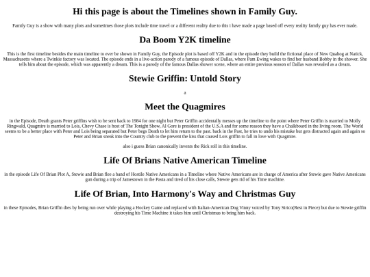 notrelatedtotheactualsite/Timelines screenshot