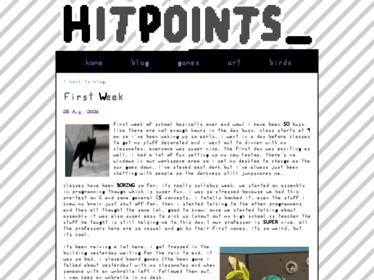 posts/2026-08-28-First-Week screenshot