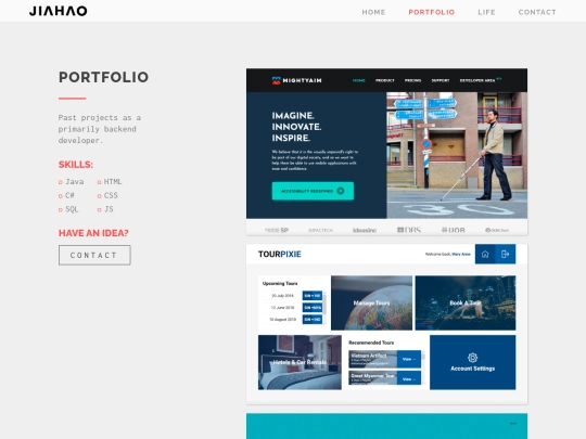 portfolio screenshot