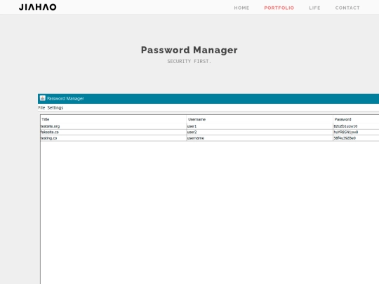 project_password screenshot