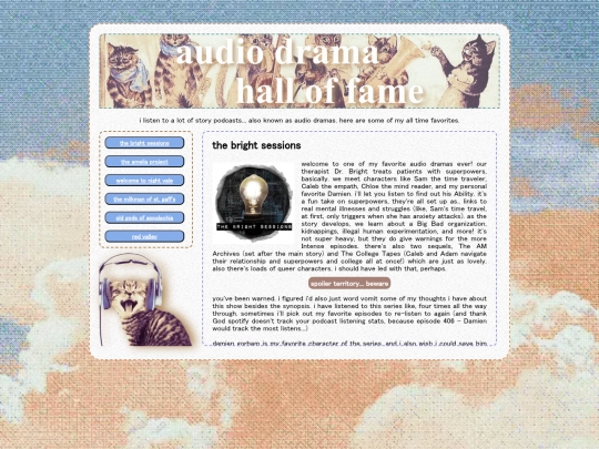 shrines/podcasts screenshot