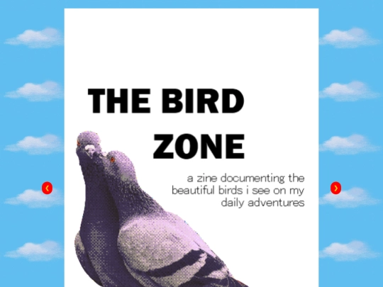 shrines/zines/birdzone/birdzine screenshot