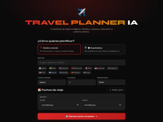 travel-planner-ia screenshot
