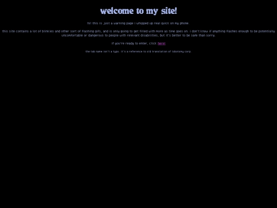 warining screenshot