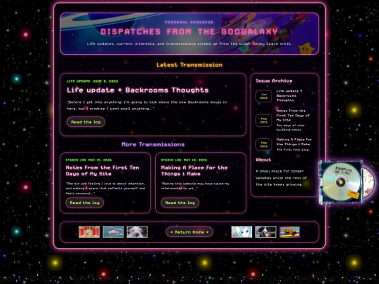 blog screenshot