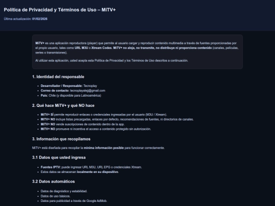 Politicasreproductor screenshot