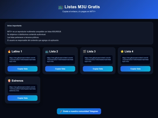 listas screenshot