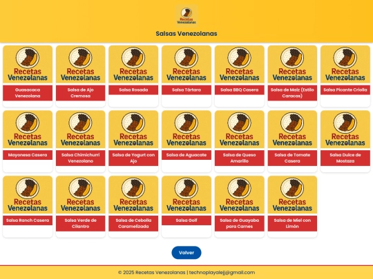 receta/salsas screenshot