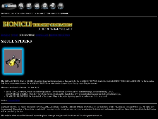 spiders screenshot