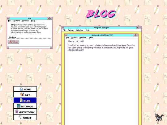blog screenshot