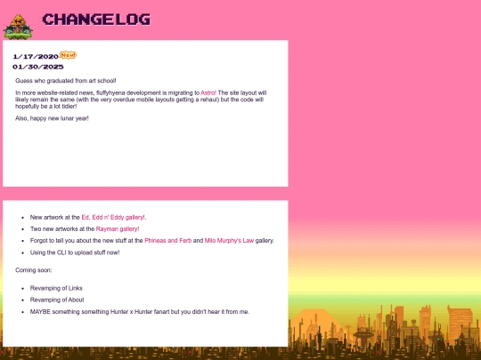 changelog screenshot