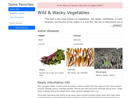 ejercicio2_bootstrap/Wild  Wacky Vegetables screenshot