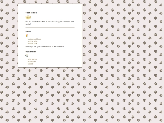 cafemenu screenshot