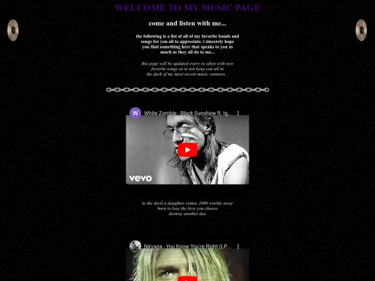 musicpage screenshot
