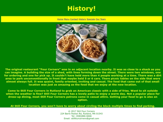 history screenshot