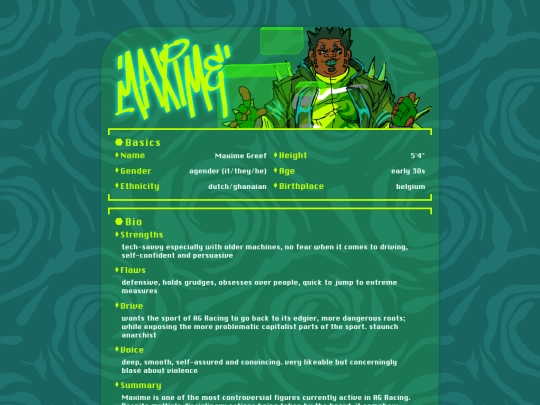 articles/ocprofiles/maximeprofile screenshot