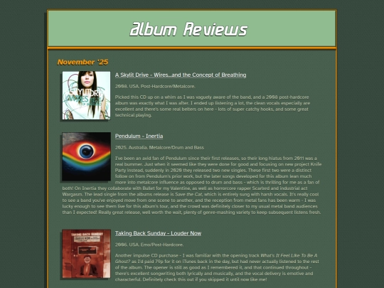 articles/reviews/albums-25nov screenshot